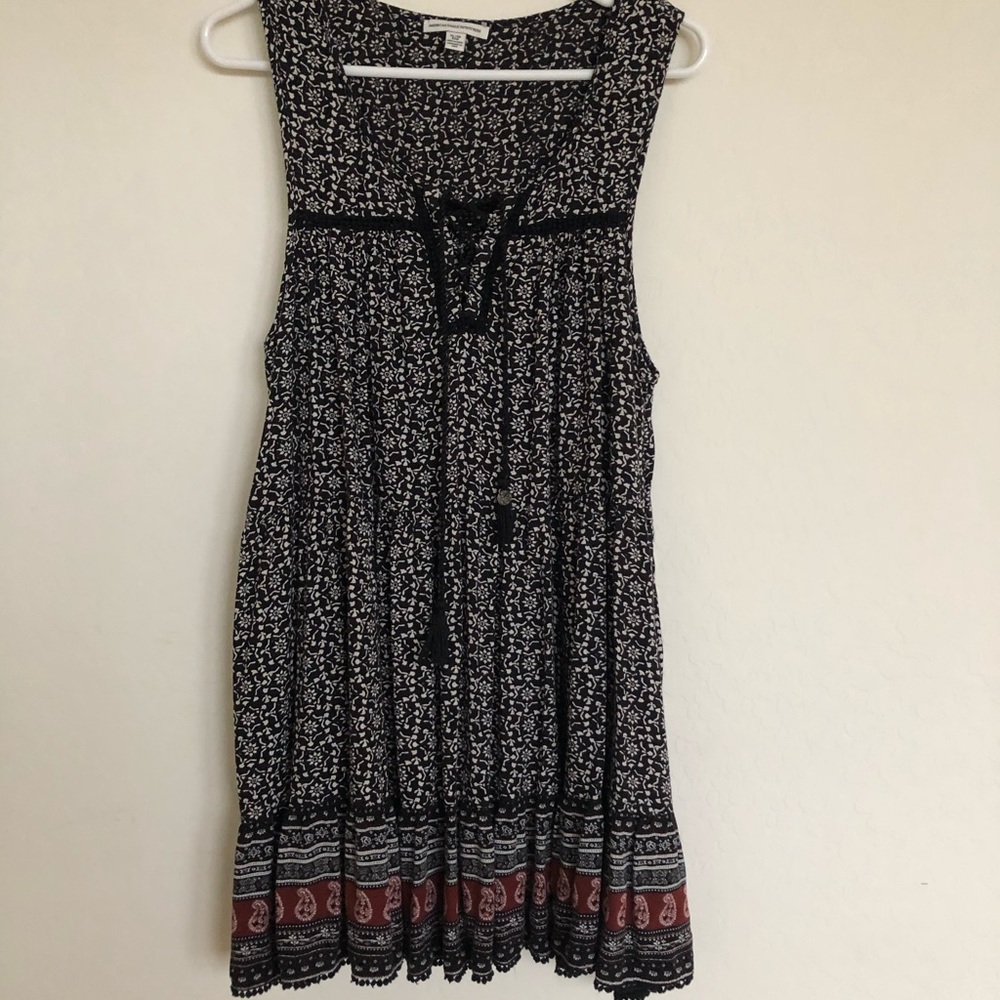 Bohemian Tie Up Dress